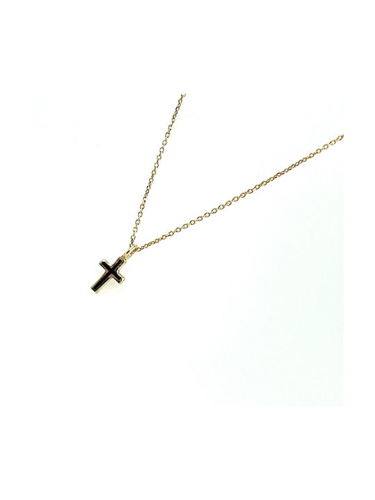 Gold Kreuz 9K mit Kette