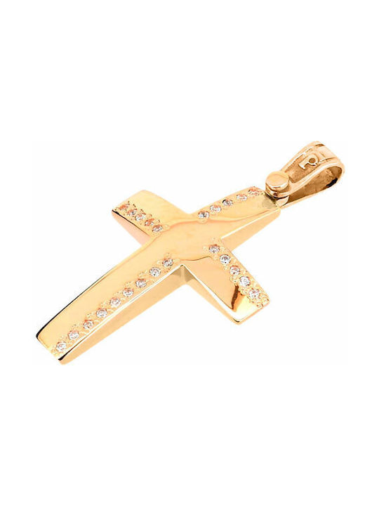 Rose Gold Cross 14K