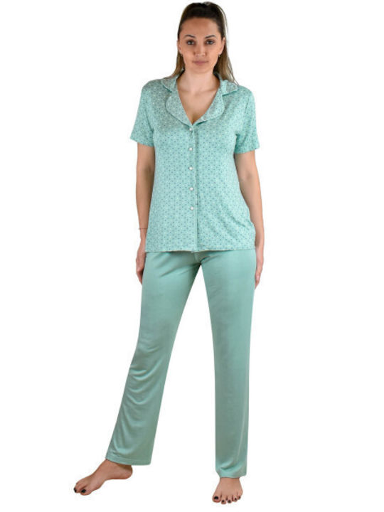 Koyote Summer Women's Pyjama Set Green