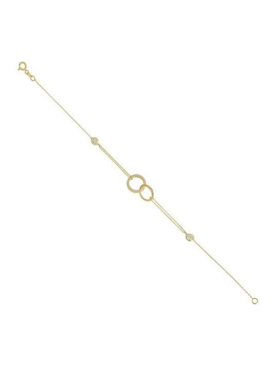 Papadopoulos Gold Set with Necklace & Bracelet from Gold 14K