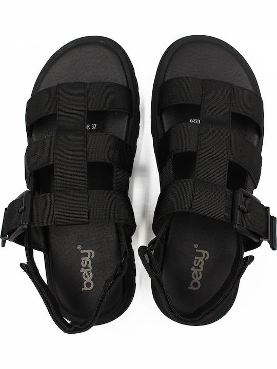 Women's Flat Sandals Flatforms in Black Color