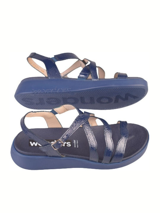 Damenplattformen Blau