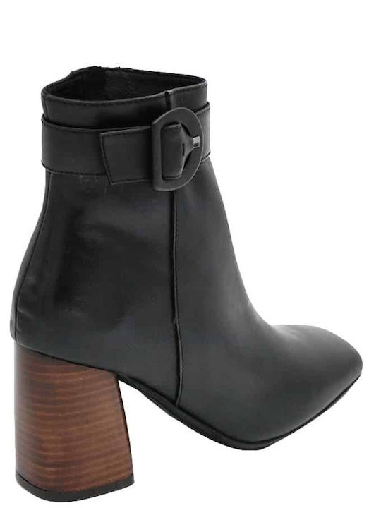 Women's Ankle Boots with High Heel Black