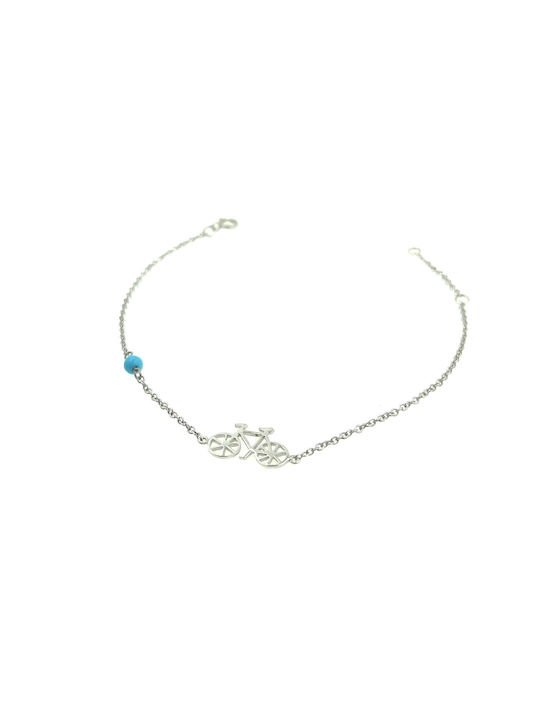 Χρυσόλιθος Kids White Gold Chain Bracelet 9K for Girl