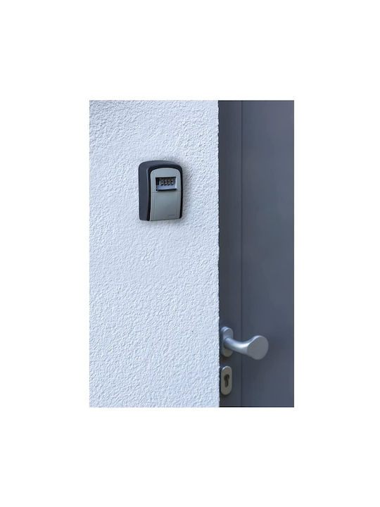Abus 707 KeyGarage B Wall-Mounted Combination Key Holder Metallic with Combination Dial 9.5x4x11cm
