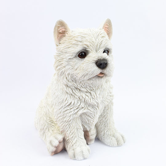 Dekorativ Hund aus Polyresin 10.5x14.5x17cm 1Stück