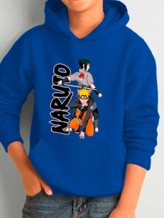 Παιδικό Φούτερ με Κουκούλα και Τσέπες Μαύρο Naruto