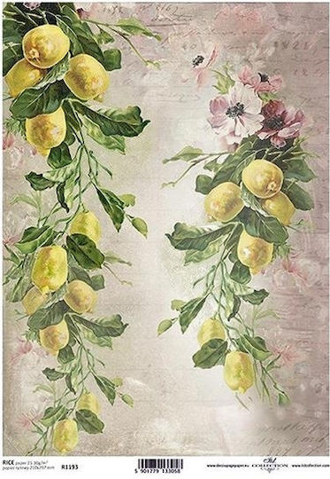 Next Lemons Reispapier Decoupage 3Stück