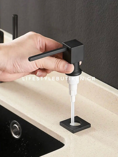 Naron Încorporat Dispenser Bucătărie Metalic Negru 500ml