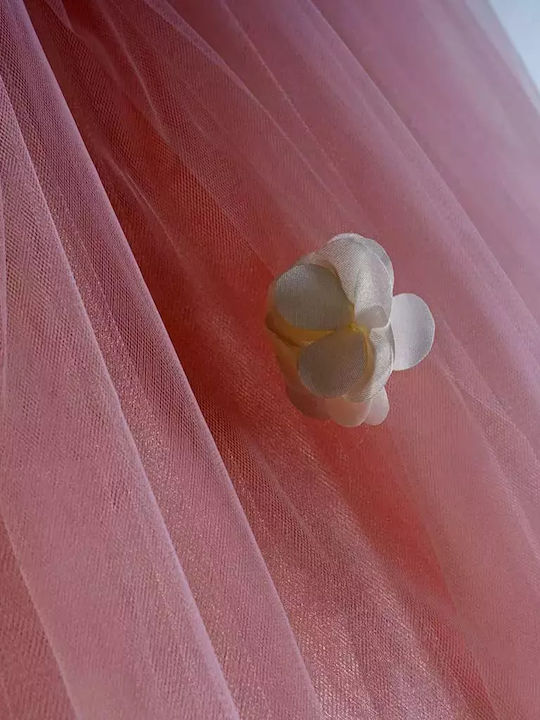 Online Pink Baptism Dress made of Tulle