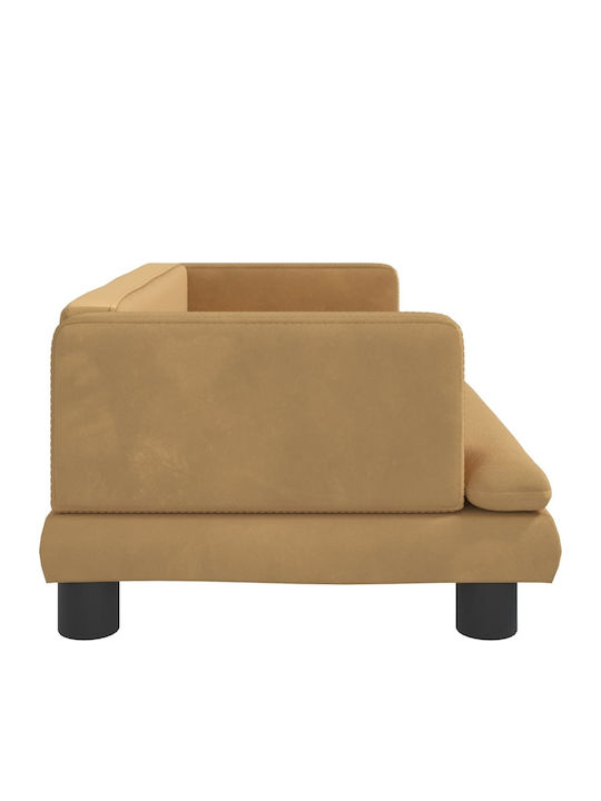 vidaXL Sofa Hundebett Braun 80x45cm.