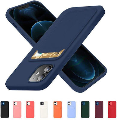 Card Wallet Σιλικόνης Ανθεκτικό Μαύρο (Galaxy S21+ 5G)