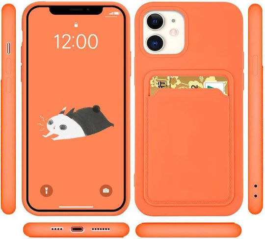Card Портмоне Силикон Червен (Galaxy S21 5G)