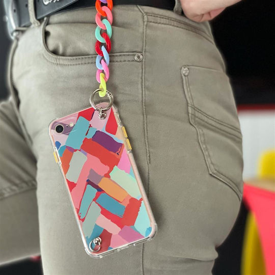 Color Chain Umschlag Rückseite Kunststoff Mehrfarbig (Galaxy S21+ 5G)