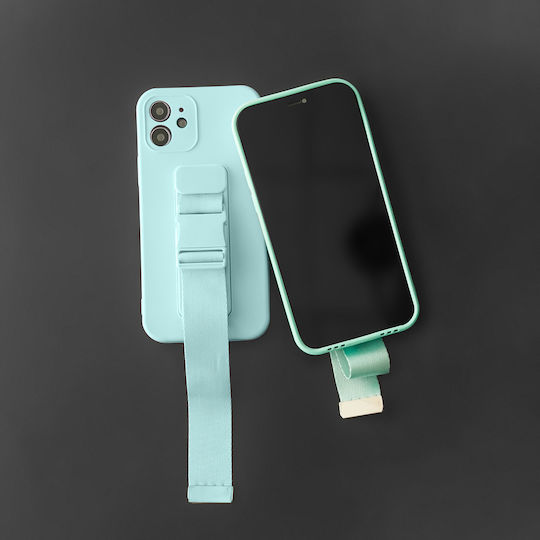 Rope Back Cover Silicone 1mm with Strap Red (Redmi 9)