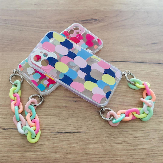 Color Chain Umschlag Rückseite Kunststoff mit Band Mehrfarbig (Redmi 10 / 10 2022)