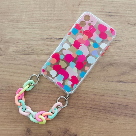 Color Chain Back Cover Plastic Multicolour (Galaxy A12)