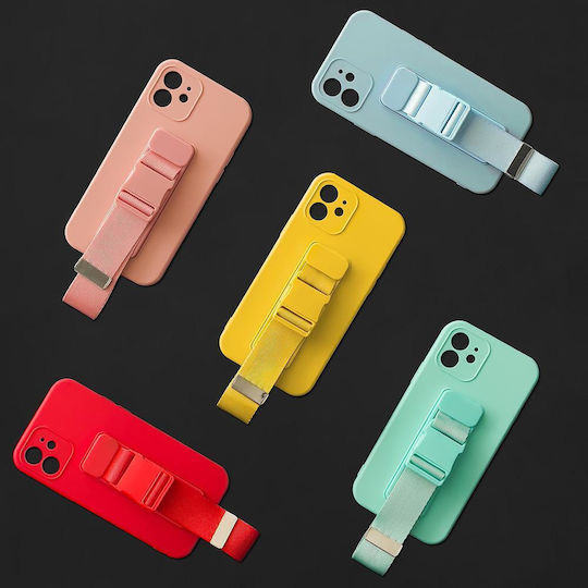 Seil Rückseite Umschlag Silikon 1mm mit Nackenriemen Rote (Galaxy A53)