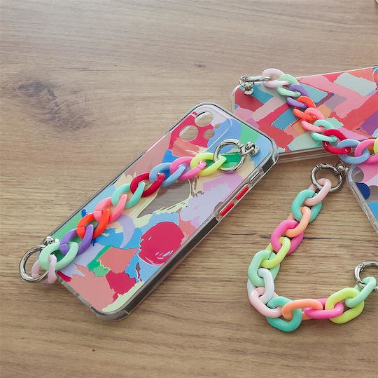 Color Chain Umschlag Rückseite Kunststoff / Silikon mit Band Mehrfarbig (Galaxy Note 10Redmi Note 10 5G / Poco M3 Pro)
