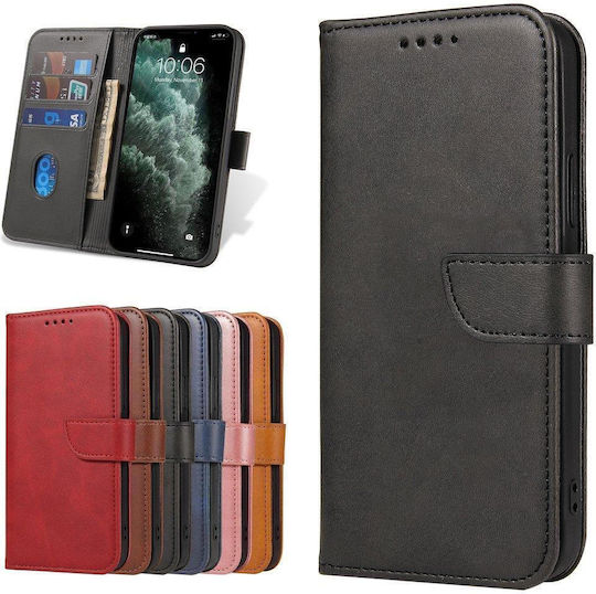 Magnet Back Cover Σιλικόνης / Δερμάτινο Μαύρο (Honor Magic 4 Pro)