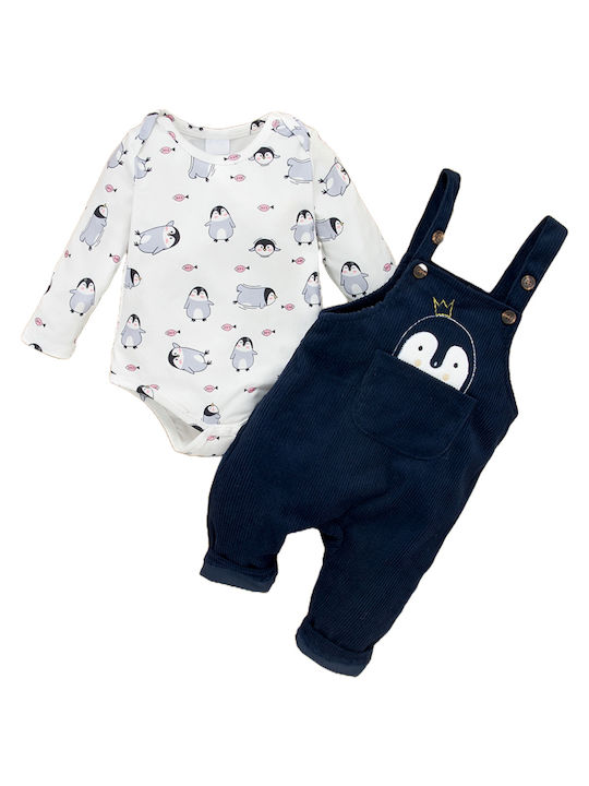 TakTakBaby Kids Set with Pants Winter 2pcs Navy Blue