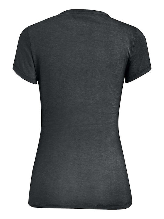 Lines Γυναικείο T-shirt Πεζοπορίας Fast Drying Γκρι