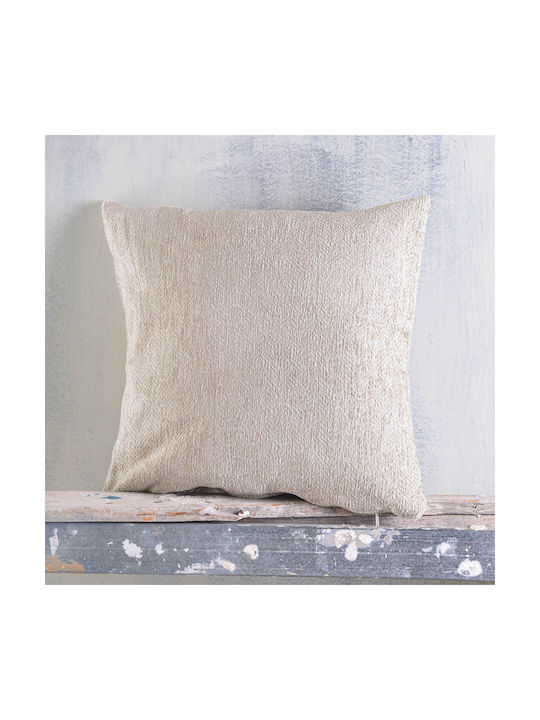 Rythmos Dekorativer Kissenbezug Avida aus 100% Baumwolle Burgundisch 40x40cm