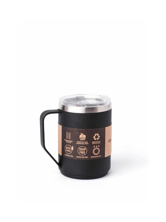 Emerson Ceramic Cup Black 400ml