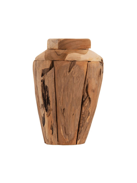 HomeMarkt Decorative Vase Yellow 15x7x30cm