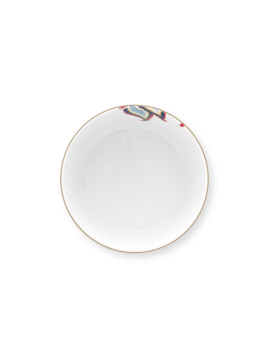 PiP Studio Flower Festival Serving Bowl Round made of Porcelain Blue