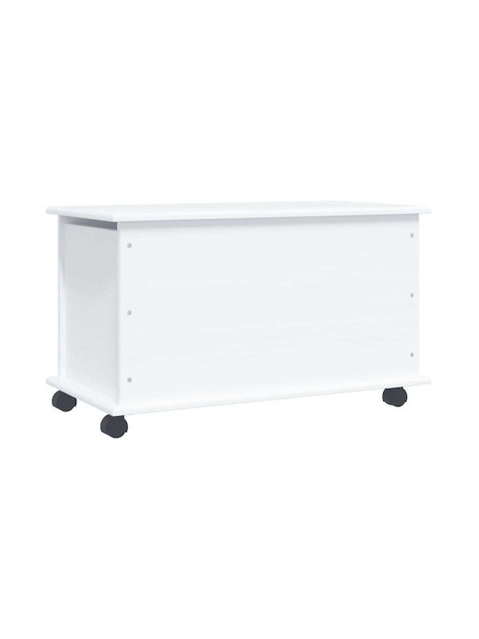 vidaXL Wooden Decorative Trunk White 73x39.5x44cm
