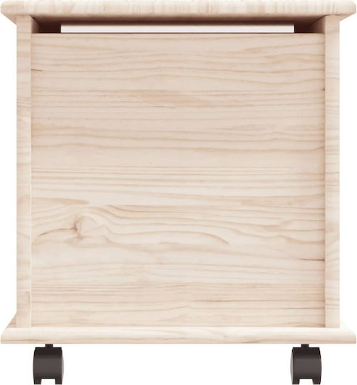 vidaXL Διακοσμητικό Μπαούλο Ξύλινο Καφέ 73x39.5x44εκ.