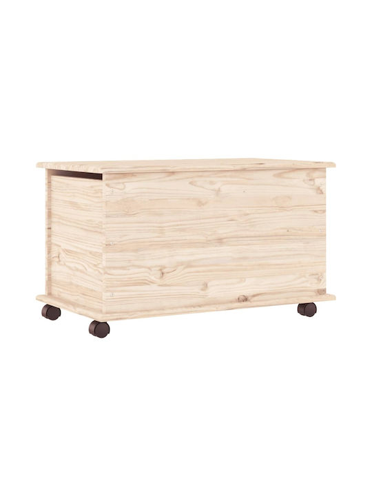 vidaXL Wooden Decorative Trunk Brown 73x39.5x44cm