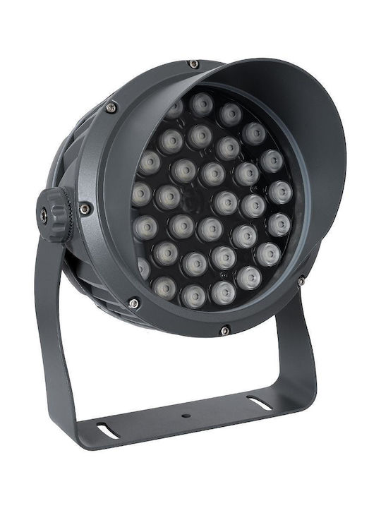 GloboStar Flooddimo Lampă De Podea Pentru Exterior LED Mașină De Spălat Pe Perete 54W RGBW IP67 Gri