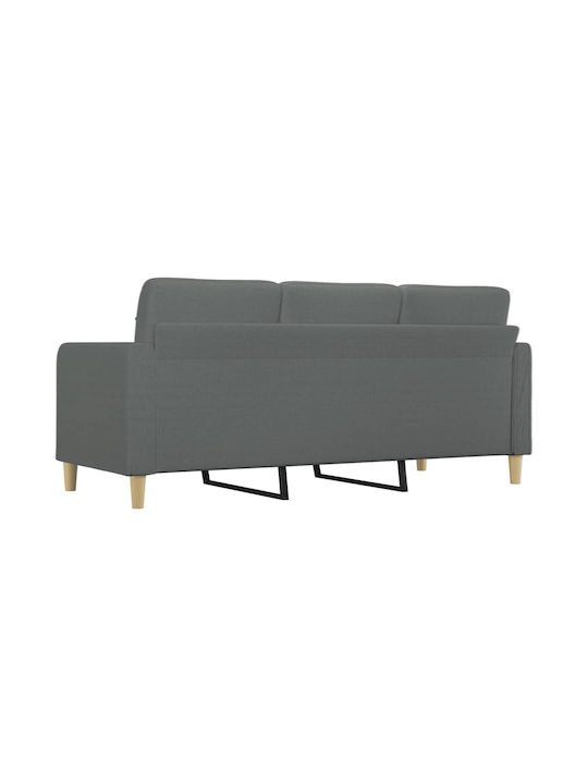 Dreisitzer Sofa Dunkles Grau 198x77x80cm
