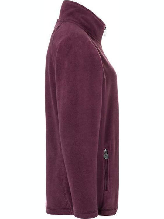 Fleece Jachetă de damă în Violet Culoare