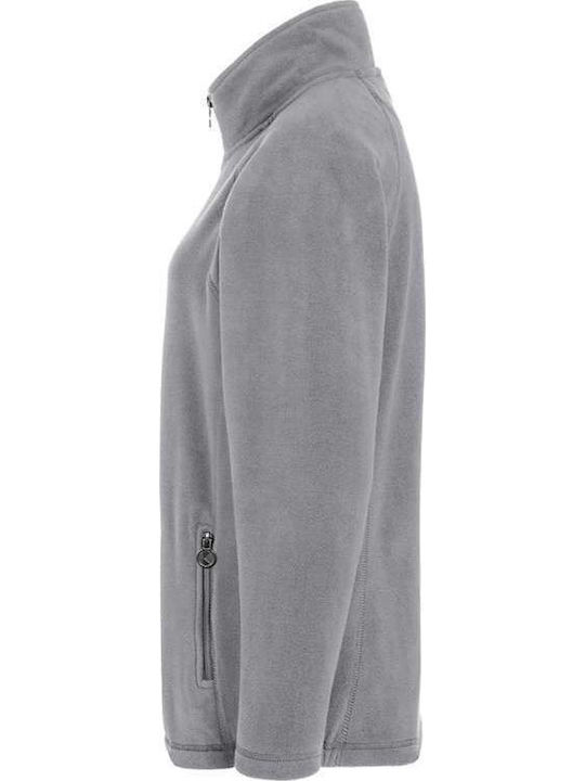 Fleece Γυναικεία Ζακέτα σε Γκρι Χρώμα