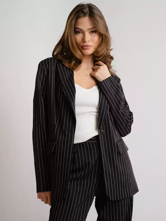 Rut & Circle Damen Blazer Gray