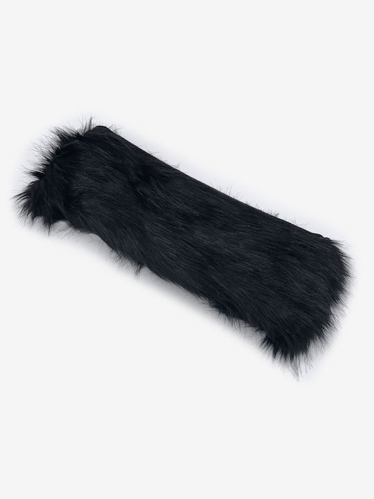 Vero Moda Women's Fur Scarf Black