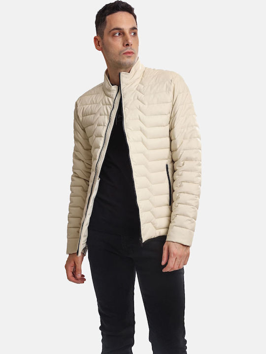 Winter Jacke Puffer Beige