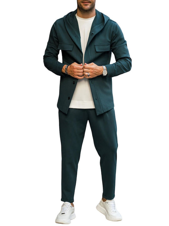 Vittorio Μακρυμάνικo Overshirt Πετρόλ