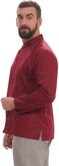 The Uniform Company Σακάκι Σεφ 100% Βαμβάκι Μπλε με Μακρύ Μανίκι
