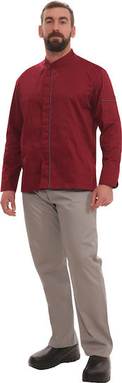The Uniform Company Σακάκι Σεφ 100% Βαμβάκι Μπλε με Μακρύ Μανίκι