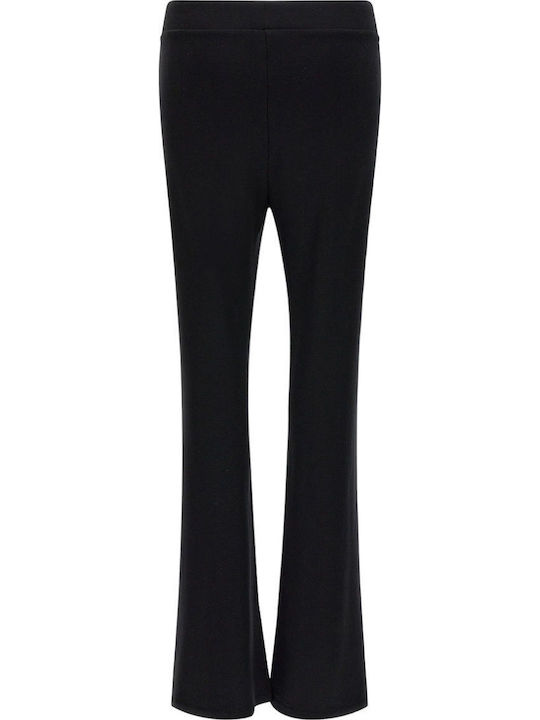 Freddy Women's Fabric Flared Pants Regular Fit Black