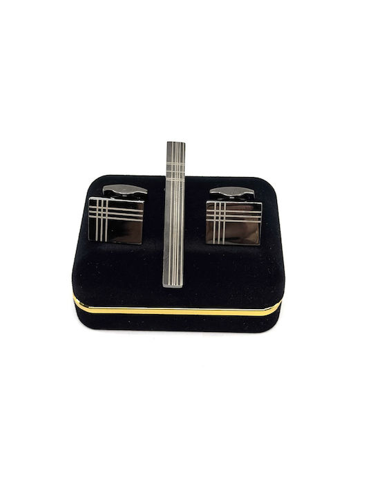 Legend Accessories Manschettenknöpfe in Schwarz Farbe