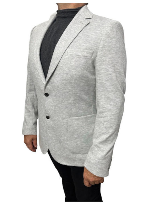 19V69 Men's Winter Suit Jacket Gray