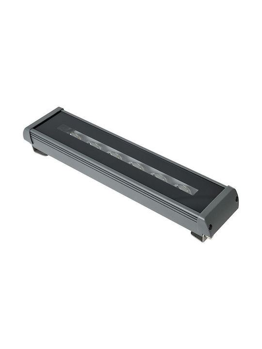 GloboStar Lampa De Podea Pentru Exterior LED Mașină De Spălat Pe Perete 18W Cu Alb Cald IP67 Gri