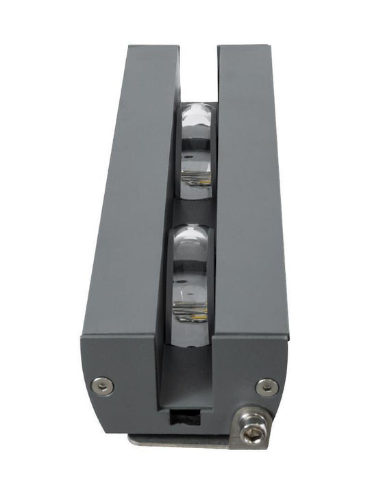 GloboStar Lampa De Podea Pentru Exterior LED Mașină De Spălat Pe Perete 18W Cu Lumină Alb Natural IP67 Gri