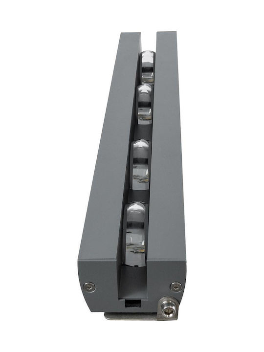 GloboStar Lampa De Podea Pentru Exterior LED Mașină De Spălat Pe Perete 36W Cu Lumină Alb Cald IP67 Gri
