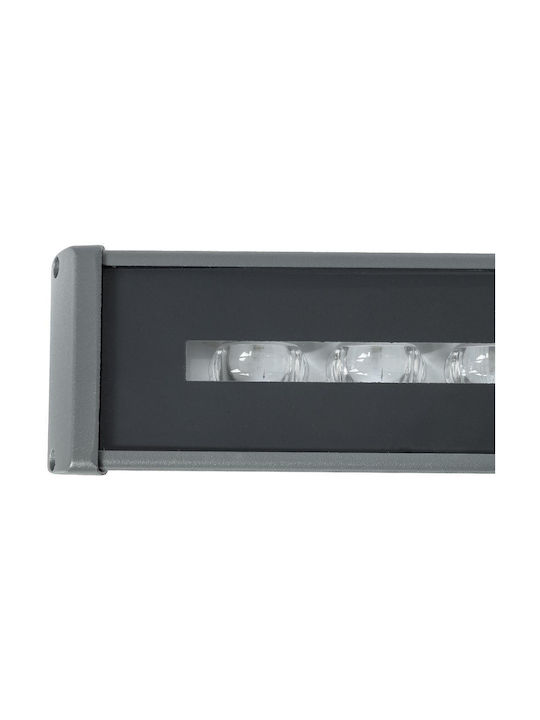GloboStar Lampa De Podea Pentru Exterior LED Mașină De Spălat Pe Perete 18W Cu Lumină Alb Natural IP67 Gri